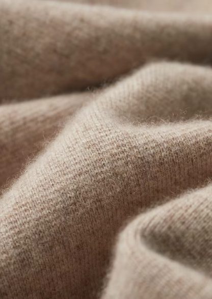 Extrafeine Merino-Wolle Reißverschluss-Polo-Strickjacke