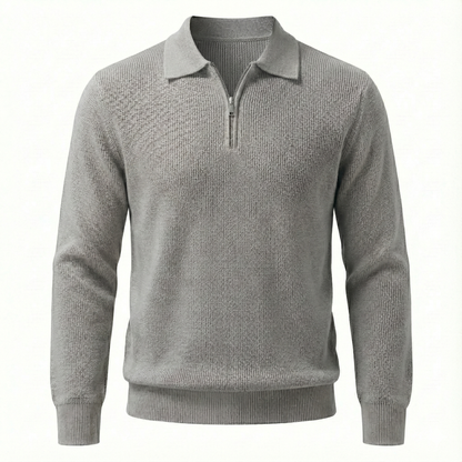 Maglione classico con cerniera Ashford 