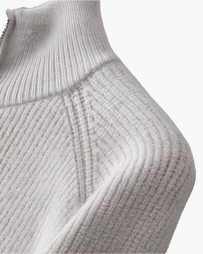 AMALFI Woll-Gilet mit durchgehendem Reißverschluss