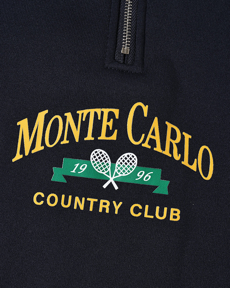MONTE CARLO Vintage Viertelreißverschluss-Pullover
