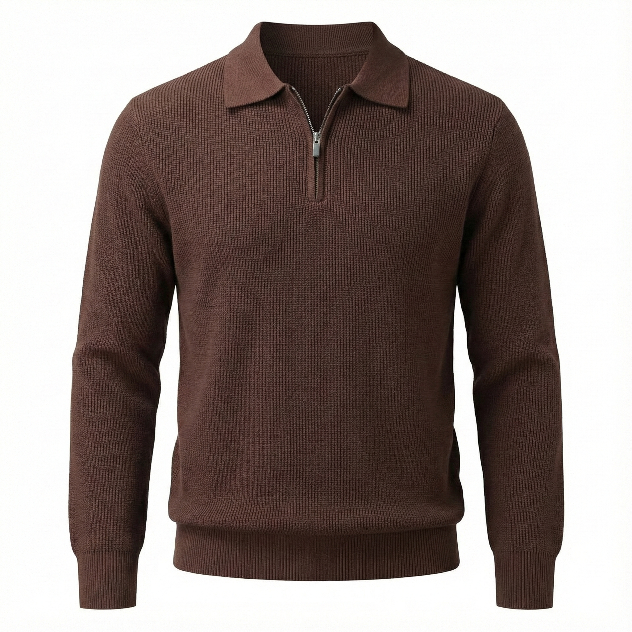 Maglione classico con cerniera Ashford 