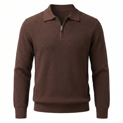 Maglione classico con cerniera Ashford 